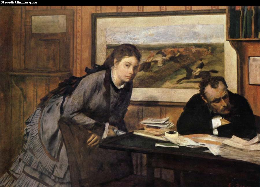 Edgar Degas feel wronged and act rashly